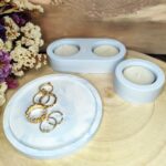 Kék márványos szett