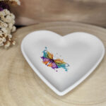 Szív tálca (pillangós)