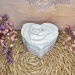 Rózsás szív tároló (pink-rose)